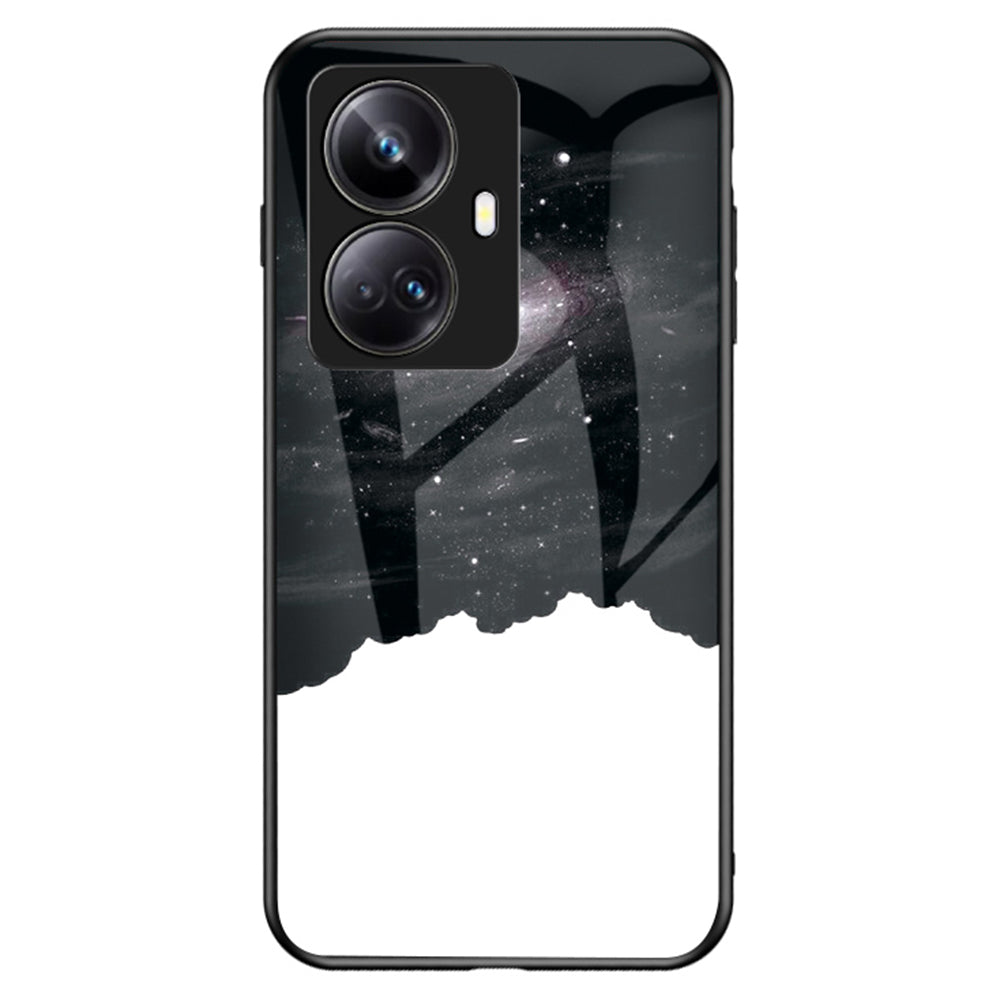 For Realme 10 Pro 5G Starry Sky Pattern Printing Scratch-resistant Phone Case Tempered Glass Hard PC Soft TPU Phone Cover For Realme 10 Pro 5G Starry Sky Pattern Printing Scratch-resistant Phone Case Tempered Glass Hard PC Soft TPU Phone Cover